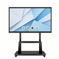 Tableau blanc interactif numérique 4K UHD, panneau intelligent Android 14.0, 120 Hz, écran tactile 20 points pour l'enseignement et les réunions