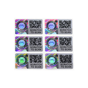 Adesivi Laser argento con codice QR autentico sigillo di sicurezza olografico garanzia vuoto adesivi sicuri Anti-contraffazione etichetta - Product Image 5