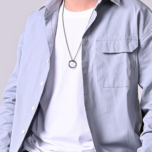 Collier en acier inoxydable plaqué or 18 carats avec pendentif Mobius gravé, cercle torsadé géométrique, unisexe, cadeau minimaliste pour couple - Product Image 2