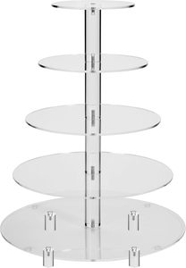 Hiện Đại Trong Suốt Acrylic Cơ Sở Xi Lanh Bệ Hiển Thị Đứng Thân Thiện Với Môi Trường Hợp Cupcake Đồ Trang Sức Đồng Hồ Nước Hoa Món Tráng Miệng Risers - Product Image 4