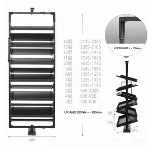 wardrobe build in shoes rack 360 degree rotating shoes rack multi-ties shoes collection