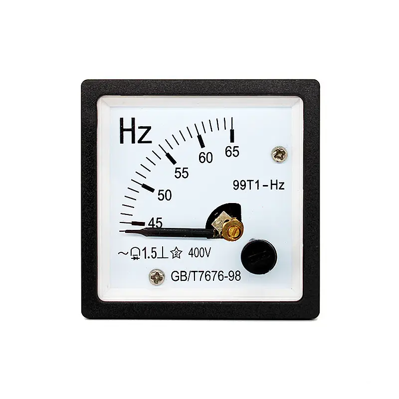 48*48Mm Wisselstroommeter Hertz Meter Hz 45-65Hz Ingang 400V Wijzer Type Meter 99t1