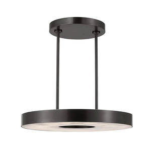 Lustre rond en albâtre de style américain moderne de 24 pouces, luminaires suspendus en métal de style ferme pour salon, îlot de cuisine - Product Image 2