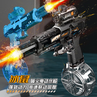 Pistolet à eau électrique Firelight Ice Mouse, blaster d'eau pour enfants avec simulation de flamme, tir automatique continu et recul à inertie