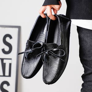 Accetta il servizio OEM fornitura di fabbrica 4 stagioni di grandi dimensioni fatto a mano in pelle da cucire Casual da uomo che cammina da guida mocassini scarpe - Product Image 5