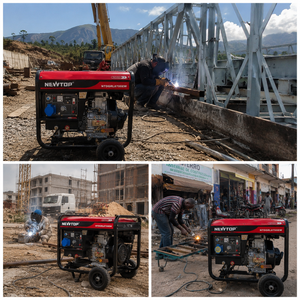 Generador de Soldadura Diésel Silencioso 2 en 1 de 5.5kW 180A con ATS, Soldador Móvil y Generador de Energía para Obras de Construcción Remotas - Product Image 5