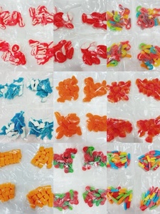 Gula bersertifikasi HALAL lembut Chewy Gummy bentuk bermacam-macam bentuk buah rasa asam dilapisi minyak manis kustom - Product Image 6