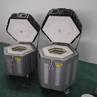 Electric Ceramic Mini Rotary Kiln Oven 1280 Max Temp Small Home Pottery Lab Equipment