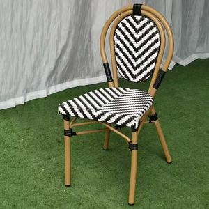 Silla de Jardín Moderna de Madera y Ratán para Exteriores, para Sala de Estar, Hotel, Villa, Cafeterías, Casas de Huéspedes, Balcones, Salones de Té - Product Image 1