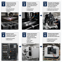 Centre d'usinage CNC 5 axes haute précision avec magazine d'outils 24T et guides linéaires automatiques – Nouveau modèle