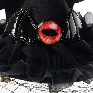 Halloween Cosplay Black Witch Lolita Hair Clip Accesorios Demon Eyeballs Bat Wings Veil Top Hat <span class=keywords><strong>para</strong></span> Festival Party Props - Product Image 3