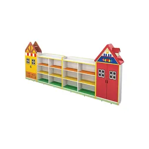 Meubles de maternelle pour enfants, armoire en bois, meubles de soins de jour, dessin animé pour enfants