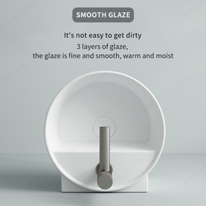 Lavabo de pared <span class=keywords><strong>con</strong></span> cuenco profundo y ancho, <span class=keywords><strong>con</strong></span> capacidad para más <span class=keywords><strong>que</strong></span> dos manos, para enjuague de afeitadora y jarra de llenado, para baño y hotel - Product Image 6