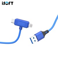 Câble de réparation de récupération de données à double interface iSoft IS-006 pour tampon IP série complète clignotant automatique et ligne de transmission de données
