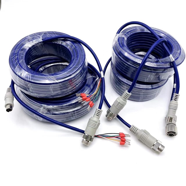Mini Din Cable Female Connectors Mini S Terminal 5M Video Audio Wire Adapter 10M S-Video Cable Combination Shielding