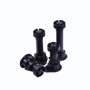 Easy Install <b>Adjustable</b> <b>Height</b> 60/80/100/120mm Plastic Furniture Feet for Sofa <b>Table</b> Cabinet Legs - Product Image 1