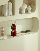 Spazepaper Lapin de Noël Mignon, Décoration de Table, Décorations Animaux pour le Bureau, Joli Cadeau de Noël