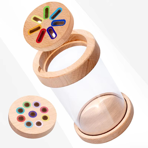 Wholesale 2 in 1 Color Sorting Game Multicolored Sticks <b>Toys</b> Classification Cup Transparent Acrylic Body With Lids - Product Image 6
