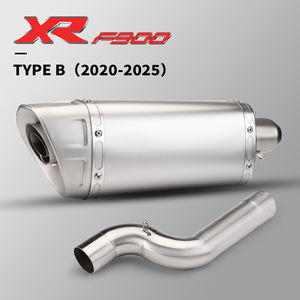 Tube à enfiler pour <span class=keywords><strong>F900R</strong></span> F900XR F 900 R 2020-2024 Tuyau d'échappement <span class=keywords><strong>moto</strong></span> Modifier 51mm Interface Mid Link Pipe Silencieux en fibre de carbone - Product Image 5