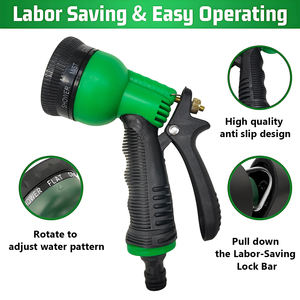 Pistola de Agua para Lavado de Autos, de Plástico Premium, Cómoda, Portátil, con Cabezal Giratorio y Punta Ajustable (Verde) - Product Image 4