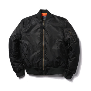 <span class=keywords><strong>Giacca</strong></span> Bomber Formale MA1 da <span class=keywords><strong>Uomo</strong></span> Invernale Impermeabile Traspirante in Nylon con Collo Alto <span class=keywords><strong>e</strong></span> Logo Frontale - Product Image 1