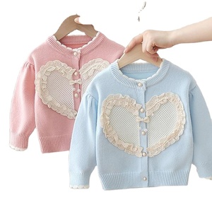 Vêtements d'automne pour filles, <span class=keywords><strong>pull</strong></span> en tricot pour enfants, <span class=keywords><strong>pull</strong></span> tendance pour filles, cardigan, <span class=keywords><strong>pull</strong></span> doux pour bébés filles - Product Image 1