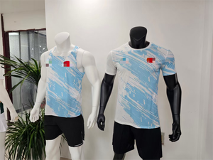 T-Shirt sportiva sportiva da ginnastica ad asciugatura rapida <span class=keywords><strong>per</strong></span> uomini O collo in poliestere Sport Club Fitness maglia sublimazione T-Shirt - Product Image 3