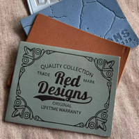 Écussons en cuir PU écologiques personnalisables, étiquettes cousues en relief pour vêtements, vestes, sacs à main, logo de marque personnalisé carré
