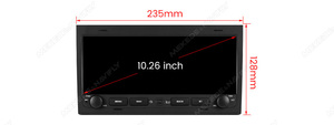 MEKEDE H2 H4 H6 Pantalla de <span class=keywords><strong>Audio</strong></span> para Auto, Pantalla Multimedia con Carplay, Navegación DVD, 10.26 Pulgadas para Audi A6 S6 RS6 1997-2004 - Product Image 6