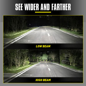 L3 H11/H8 LED Ampoules antibrouillard ou DRL 3500 Lumens 6500K <span class=keywords><strong>Cool</strong></span> White Light 300% Luminosité de remplacement pour phares de voiture Ampoules Auto - Product Image 4