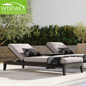 أثاث WISEMAX لجميع الأحوال الجوية ، أثاث بجانب المسبح ، إطار من الألومنيوم ، ووسادة مقاومة للماء ، كراسي التشمس لحديقة وحمام السباحة - Product Image 1