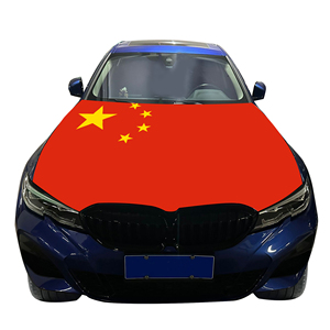 República Popular de China cubierta de capó de coche bandera cubierta de motor de coche bandera al por mayor tela elástica personalizada venta directa de fábrica - Product Image 5