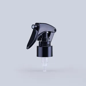 Pulverizador de gatillo de niebla fina de plástico negro de muestra gratis 24/410