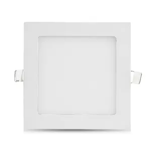 Novo ce rohs certificada max smd levou painel downlight dc12v 220v redondo 15w plástico levou painel de luz círculo plano levou painel de luz