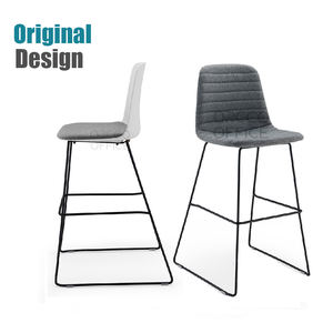 Cojín de tapicería de polipropileno de plástico de lujo moderno nórdico de diseñador italiano, taburete de bar para Bar, <span class=keywords><strong>cocina</strong></span>, restaurantes - Product Image 1