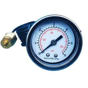 pressure gauge tester excavator Suppliers-Pengukur Tekanan Darah 6Bar, Alat Ukur Tekanan Air Disesuaikan