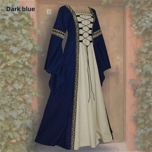 Robe décontractée grande taille col carré manches trompette Robe été mousseline de soie Appliques avant - Product Image 4