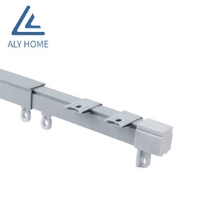 Hiện đại rèm nhà theo dõi mới phong cách Châu Âu trần gắn điều chỉnh kim loại nhỏ đường sắt vuông - Product Image 3