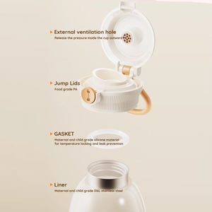 2025 <span class=keywords><strong>Mini</strong></span> bouilloire électrique Portable sans fil eau bouillante Usb Rechargeable Portable chauffe-lait pour bébé lait maternel utilisation en extérieur - Product Image 6