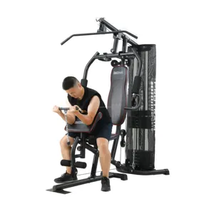 Peralatan latihan mesin Gym, stasiun latihan fungsional untuk mengangkat berat badan dan binaraga