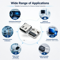 Connecteur USB Type C 24 broches femelle hybride DIP SMT pour carte PCB, prise 20V 5A, port de charge rapide pour appareil électrique, tablette