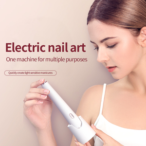 Kit de perceuse à ongles électrique portable professionnelle avec base de rangement - Polisseuse à ongles rechargeable 5-en-1 à piles pour manucure - Product Image 3