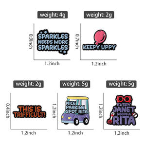 Purpurina Citas divertidas Esmalte Pins Sparkles Necesita más Sparkles Broche Solapa Insignia Joyería Regalo para amigos - Product Image 6