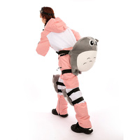Coussin de protection mignon et doux en peluche, motif chat gris mini, pour genoux et fesses, pour le ski et le snowboard, idéal pour offrir, vente en gros
