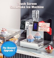 Machine à Bingsu Commerciale Baiwin, Machine à Glaçons Pilés pour Salon de Thé et Bar à Desserts