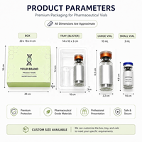 Caja de Medicamentos Personalizada con Impresión, Fabricada con Materiales Reciclados, Bandeja con Inserto Brillante para Frascos de Vidrio, Embalaje de Botellas, Kit Farmacéutico, OEM, ODM