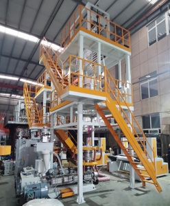 Tốc độ cao Aba 3 lớp co-đùn quay đôi chết đầu Bopp HDPE LDPE PE thu nhỏ bộ phim nhựa thổi máy đùn - Product Image 3