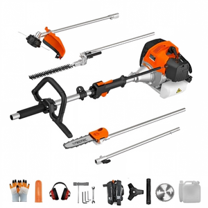 Livraison gratuite aux États-Unis - Débroussailleuse multifonctionnelle NEOTEC 5 en 1 - Débroussailleuse à <span class=keywords><strong>essence</strong></span> 52cc - Scie à perche - <span class=keywords><strong>Tondeuse</strong></span> à gazon - Coupe-herbe - Product Image 1