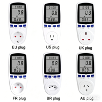 Wattsave 230V Compteur de consommation d'énergie numérique intelligent pour la maison, type de prise L, produit écoénergétique CE pour la norme allemande