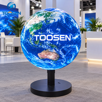 Layar LED Video Wall Hemisfer Kustom TOOSEN P1.8 P2 P2.5 Definisi Tinggi untuk Dalam Ruangan, Cocok untuk Signage Ritel yang Dipasang di Dinding
